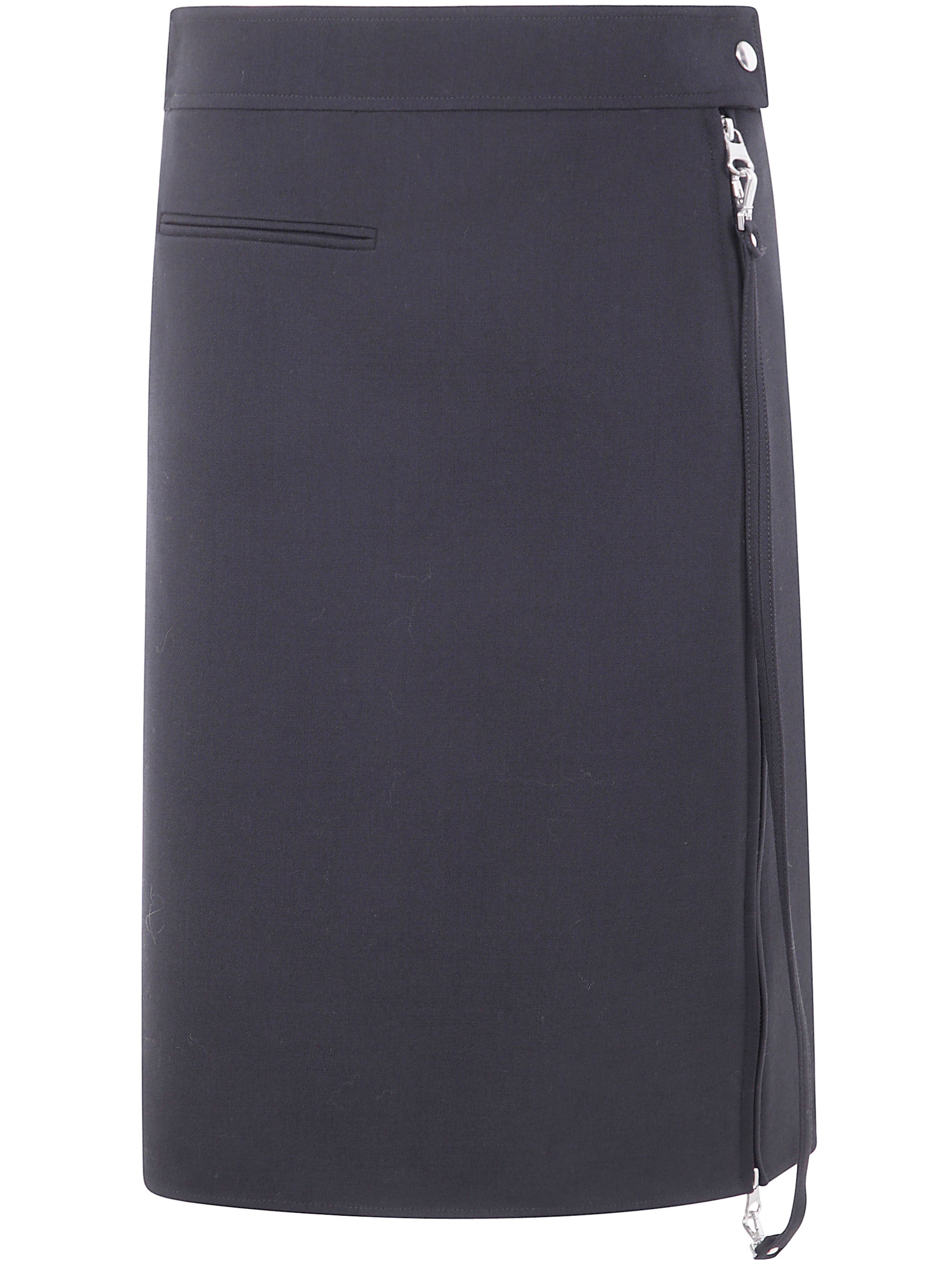Courreges Women Zipped "Heritage" Crepe Skirt