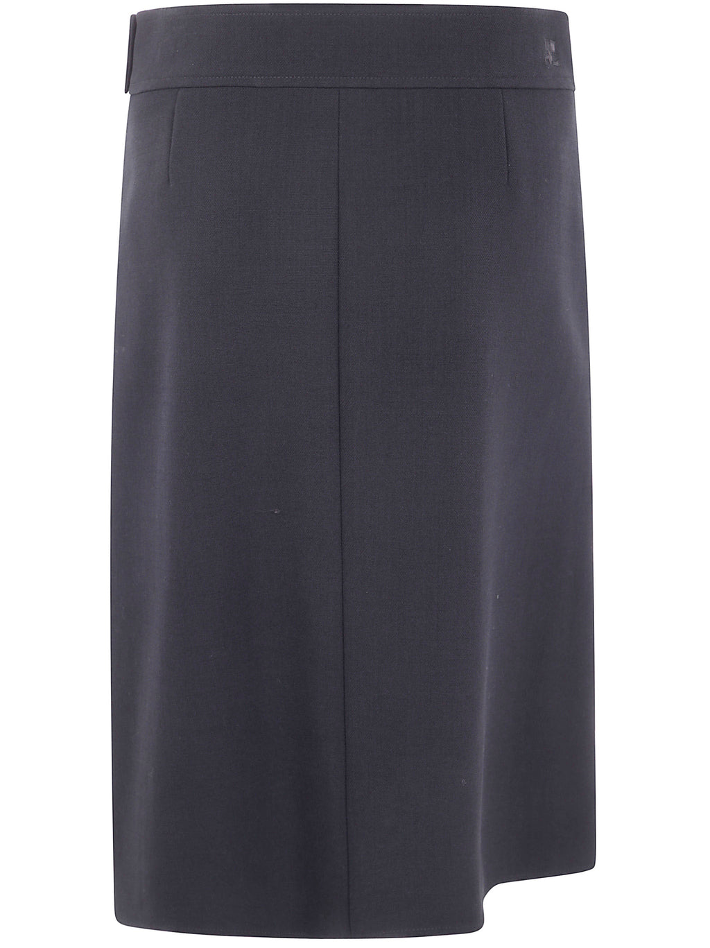 Courreges Women Zipped "Heritage" Crepe Skirt