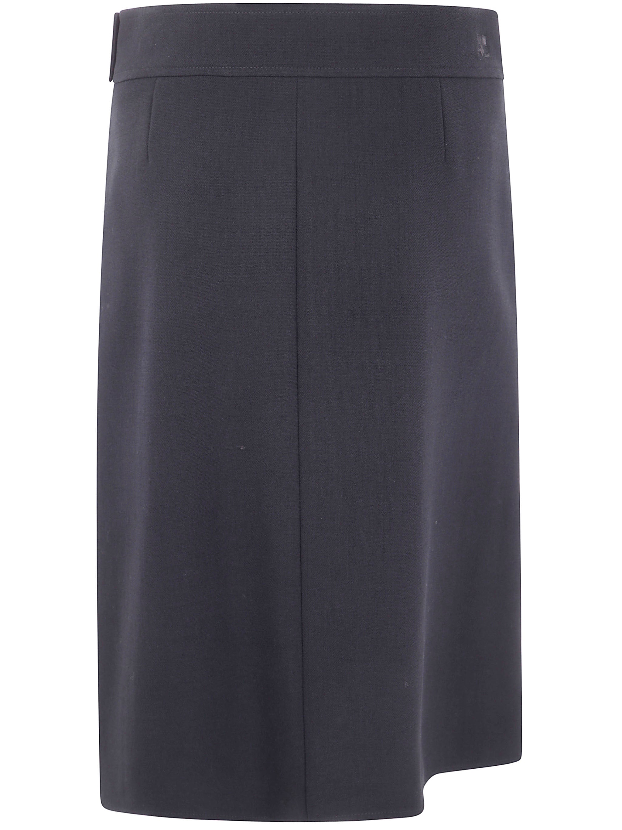 Courreges Women Zipped "Heritage" Crepe Skirt