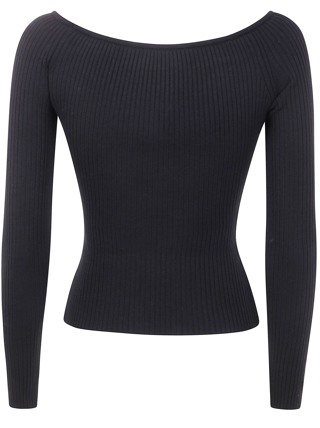 Courreges Women "Off Shoulder" Rib Knit Top