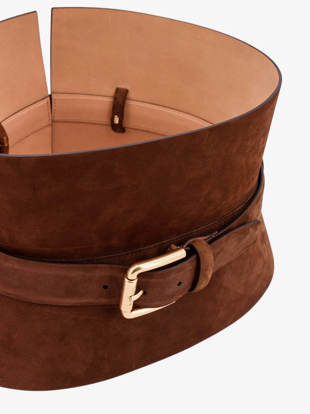 Max Mara Women Brown Nubuck Bustier Belt
