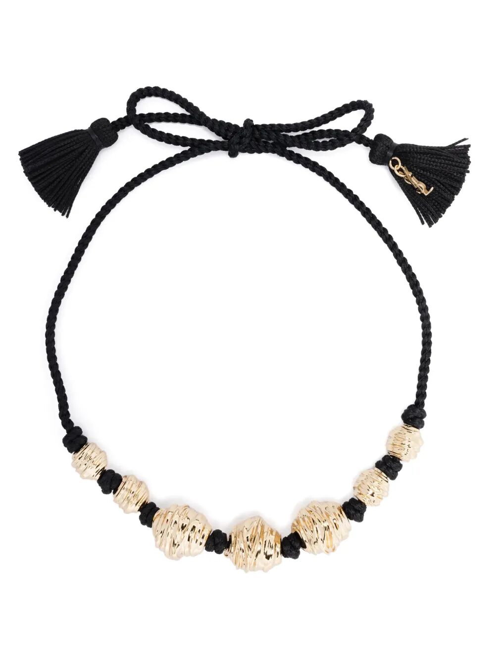 Saint Laurent Women Charm-Detail Chord Necklace