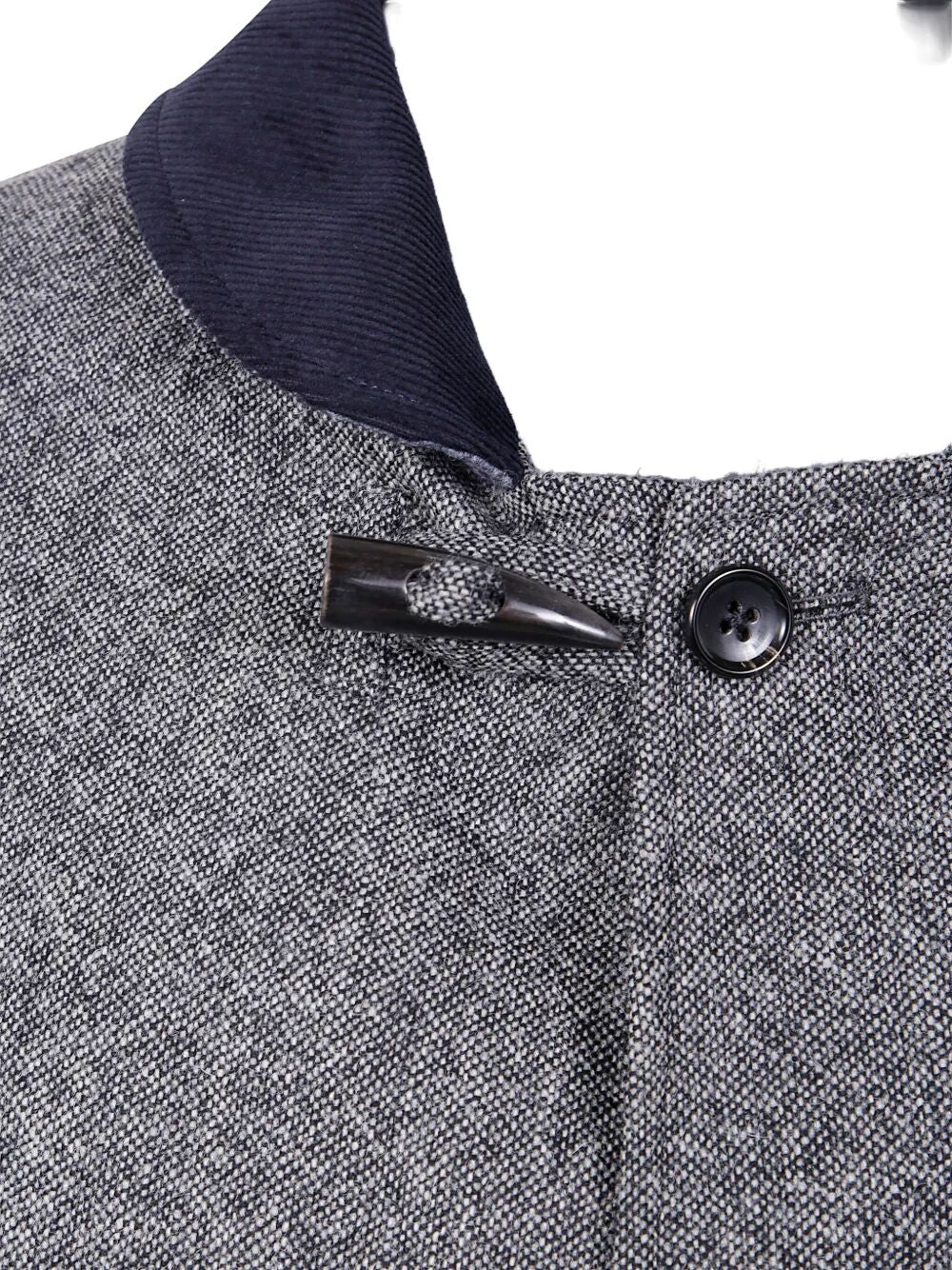 Thom Browne Men Fisherman Shawl Solid Donegal Tweed