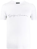 Giorgio Armani Men Asv Stretch-Viscose T-Shirt With Signature Logo