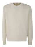 Zegna Men Wool And Cashmere Crew Neck
