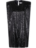 Golden Goose Women Journey W`S Sleeveless Tee Dress With Shoulderpads Full Paillettes