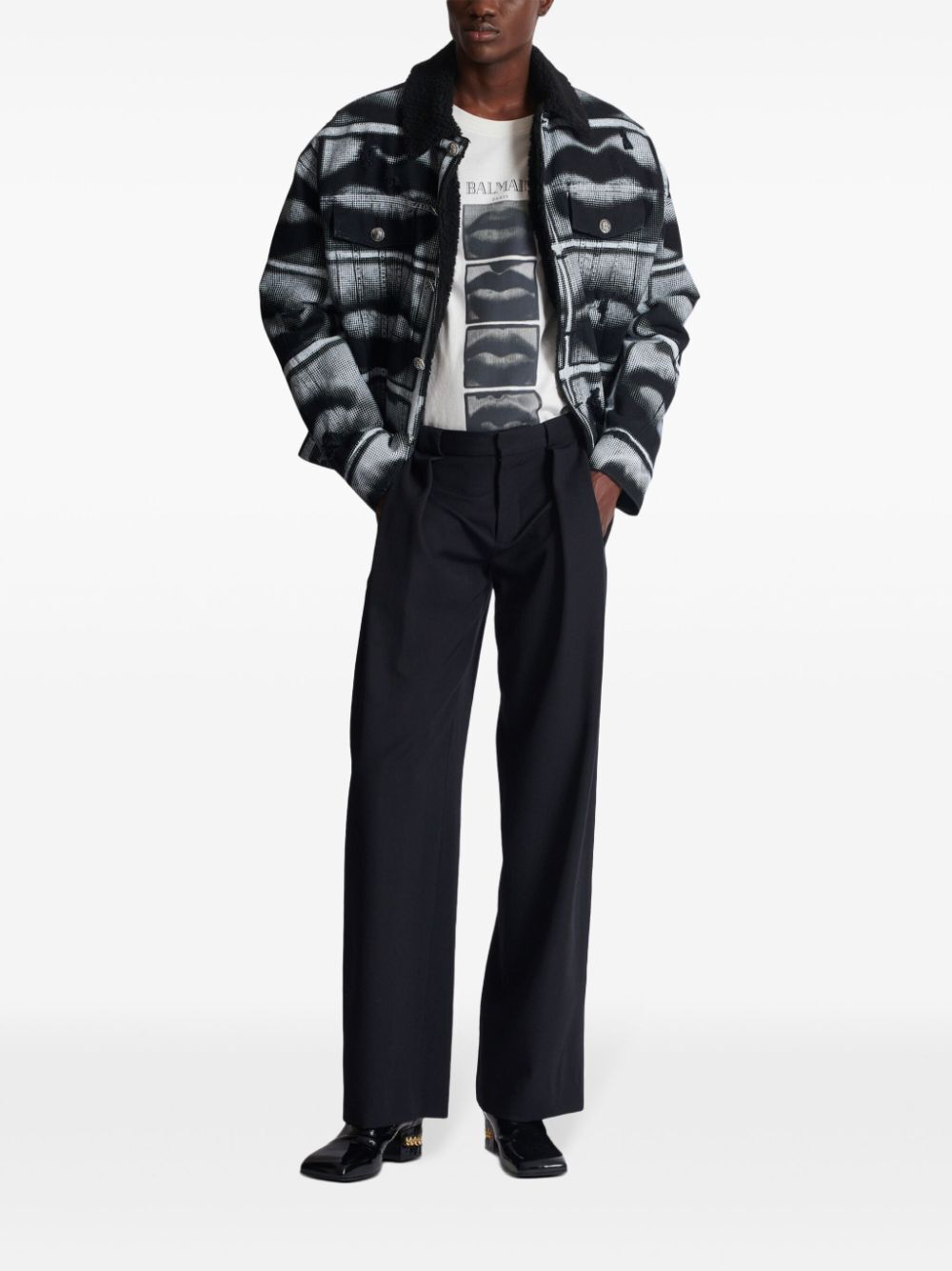 Balmain Men Pleated Gdp Pants