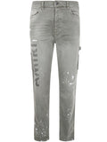Amiri Men "Amiri Stencil" Slim Jeans