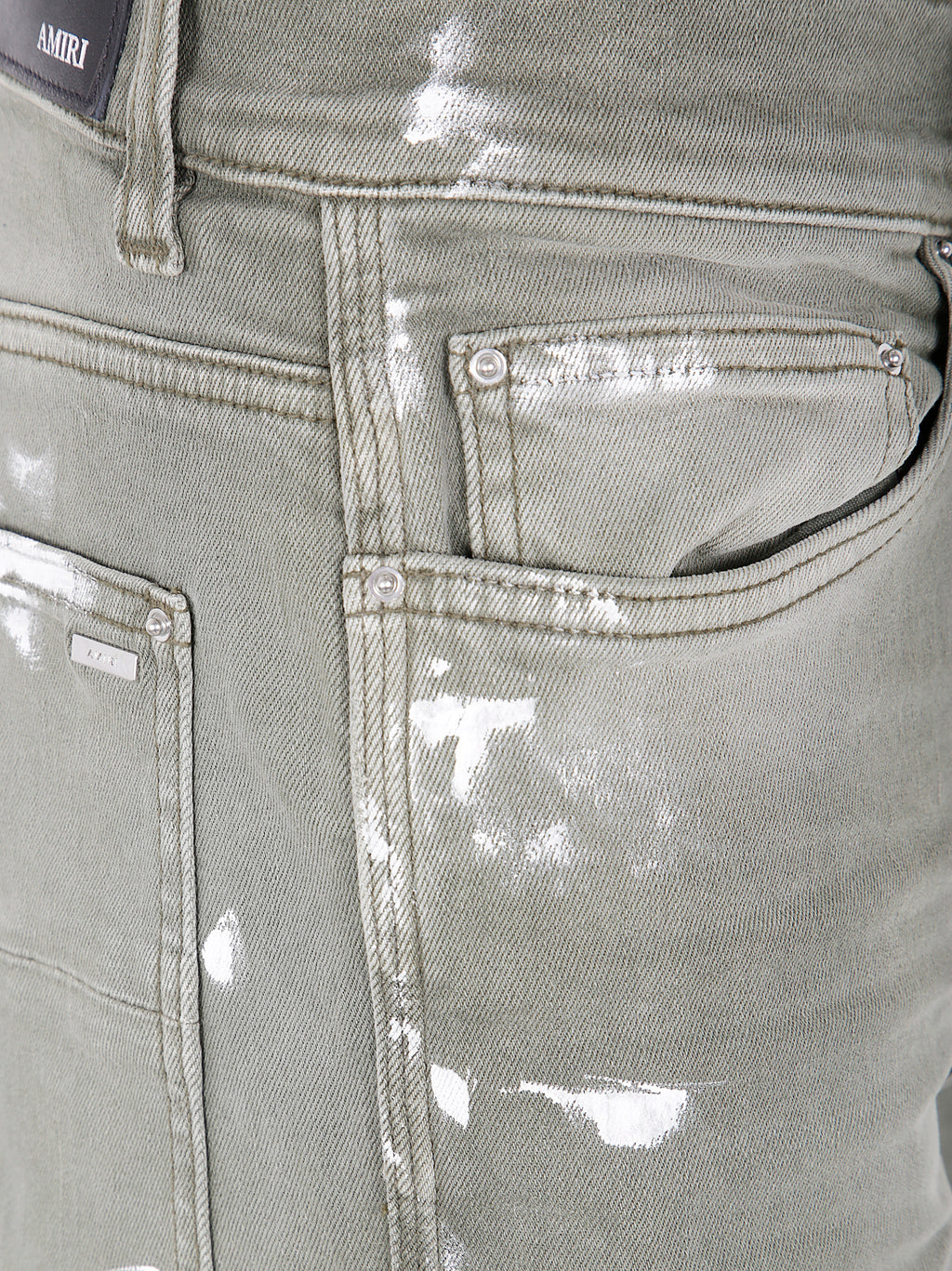 Amiri Men "Amiri Stencil" Slim Jeans