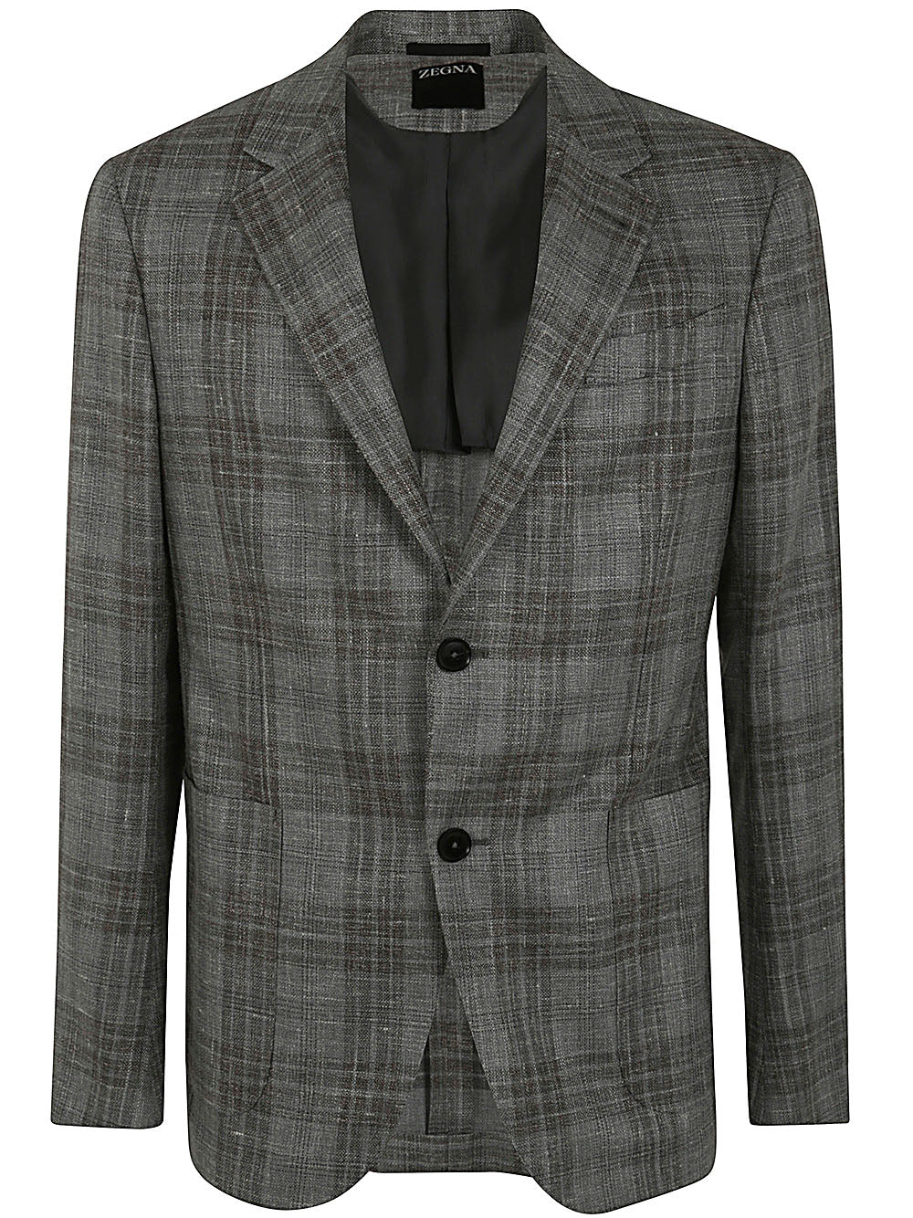 Zegna Men Wool And Silk Blend Jacket