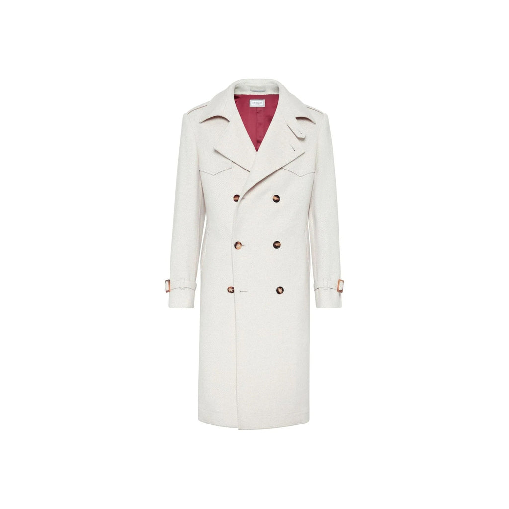 Brunello Cucinelli Wool Trench Coat Men