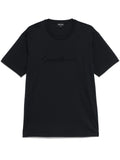 Giorgio Armani Men Pure Cotton Interlock Signature Logo T-Shirt