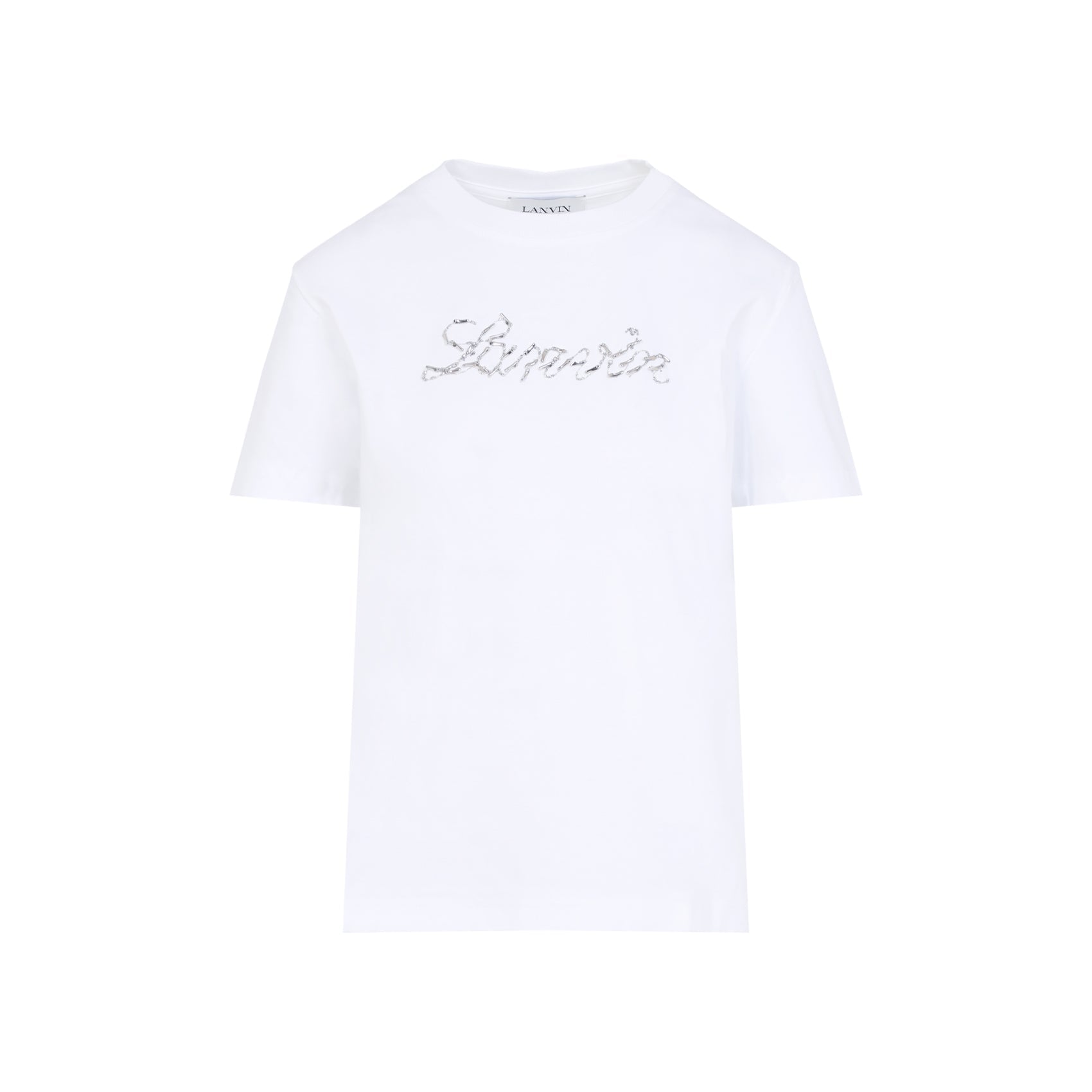 Lanvin Embroidered Script Logo T-Shirt Women