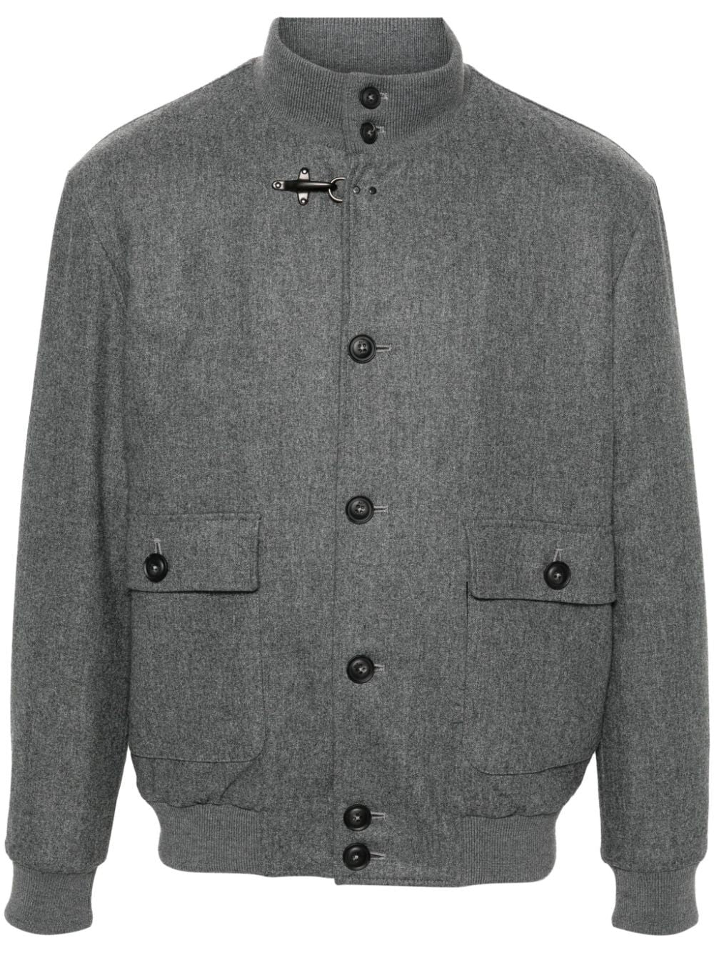 Fay Men Bomber Jacket Carded Flannel