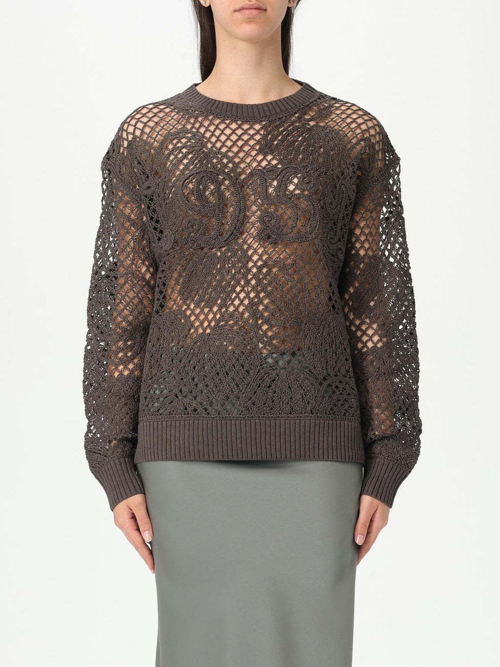 Max Mara Sweater Woman Brown
