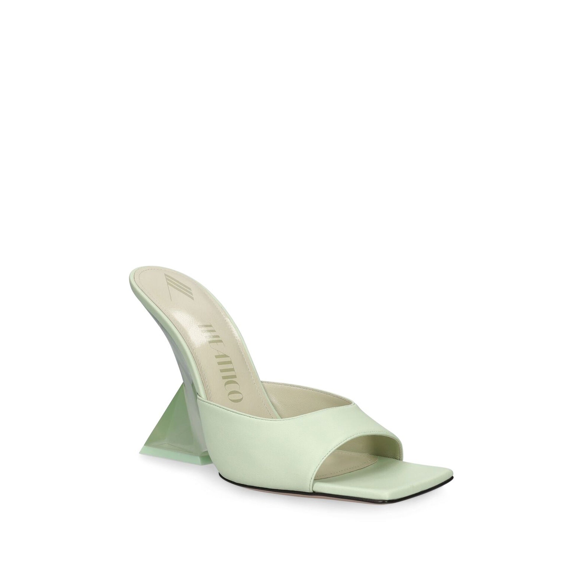 The Attico Cheope 105 Leather Sandals Women