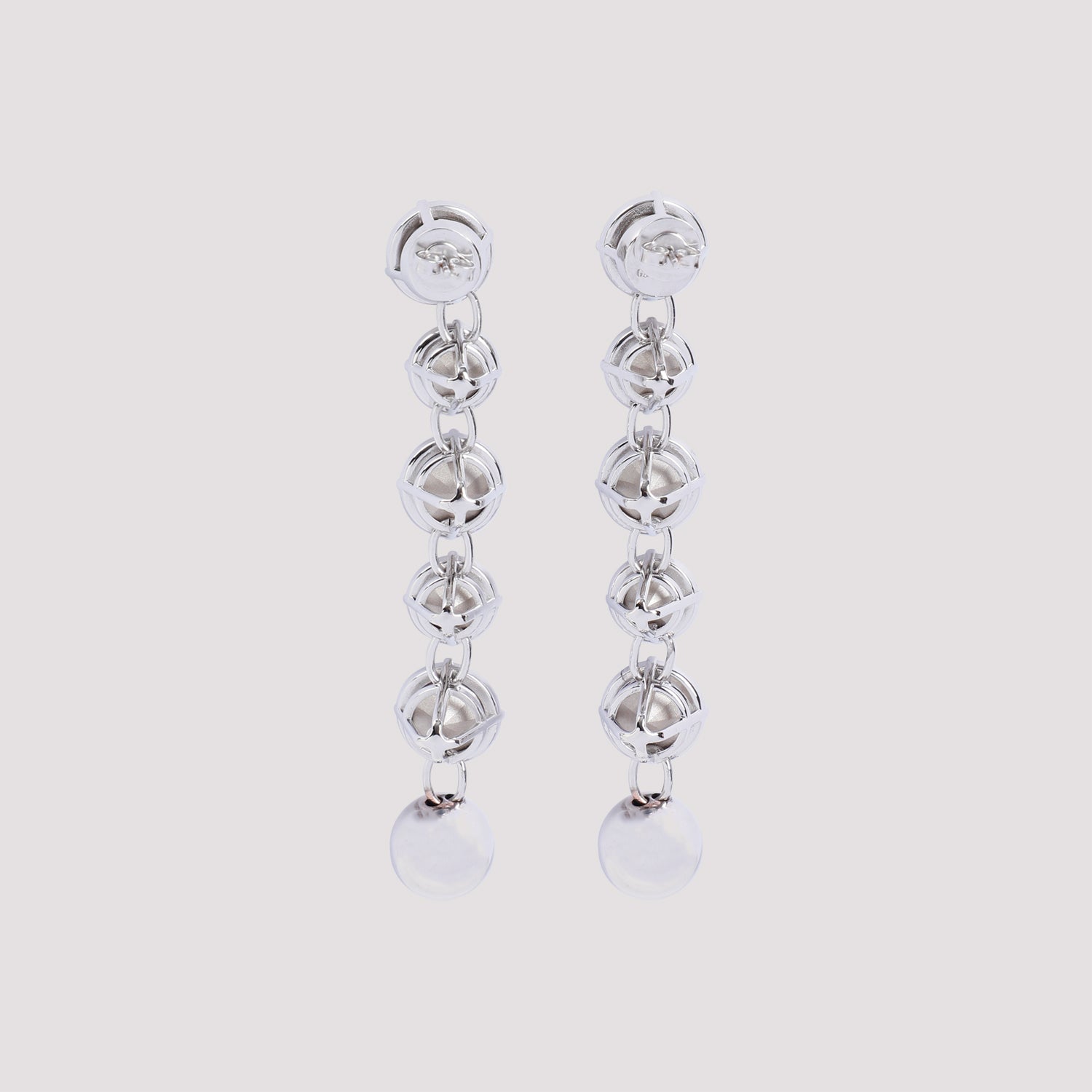 Jean Paul Gaultier Long Diamond Earrings Women