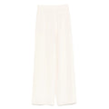 Max Mara White Trousers - Palazzo Pants Women