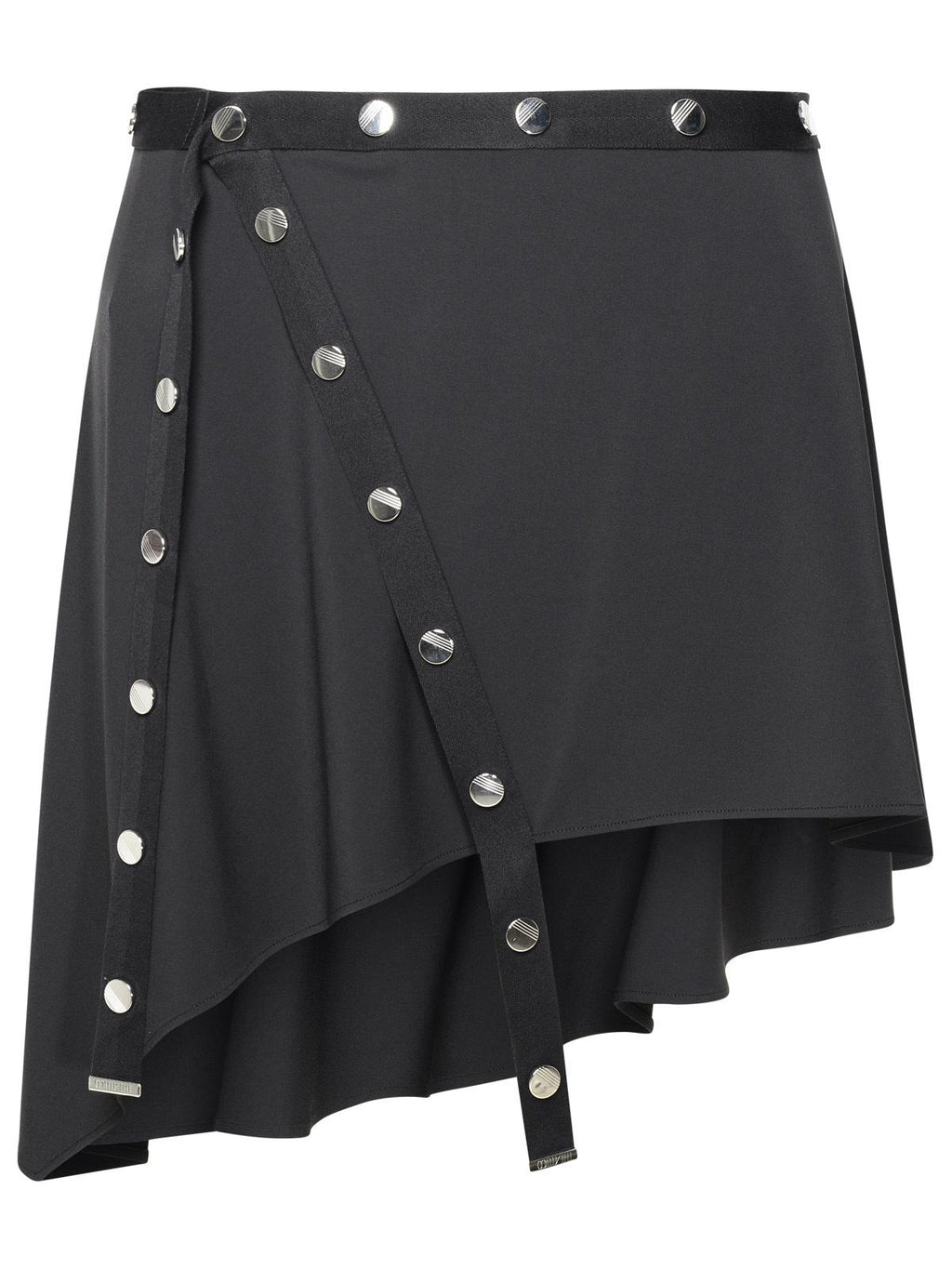 The Attico Mini Skirt In Black Acetate Blend Women