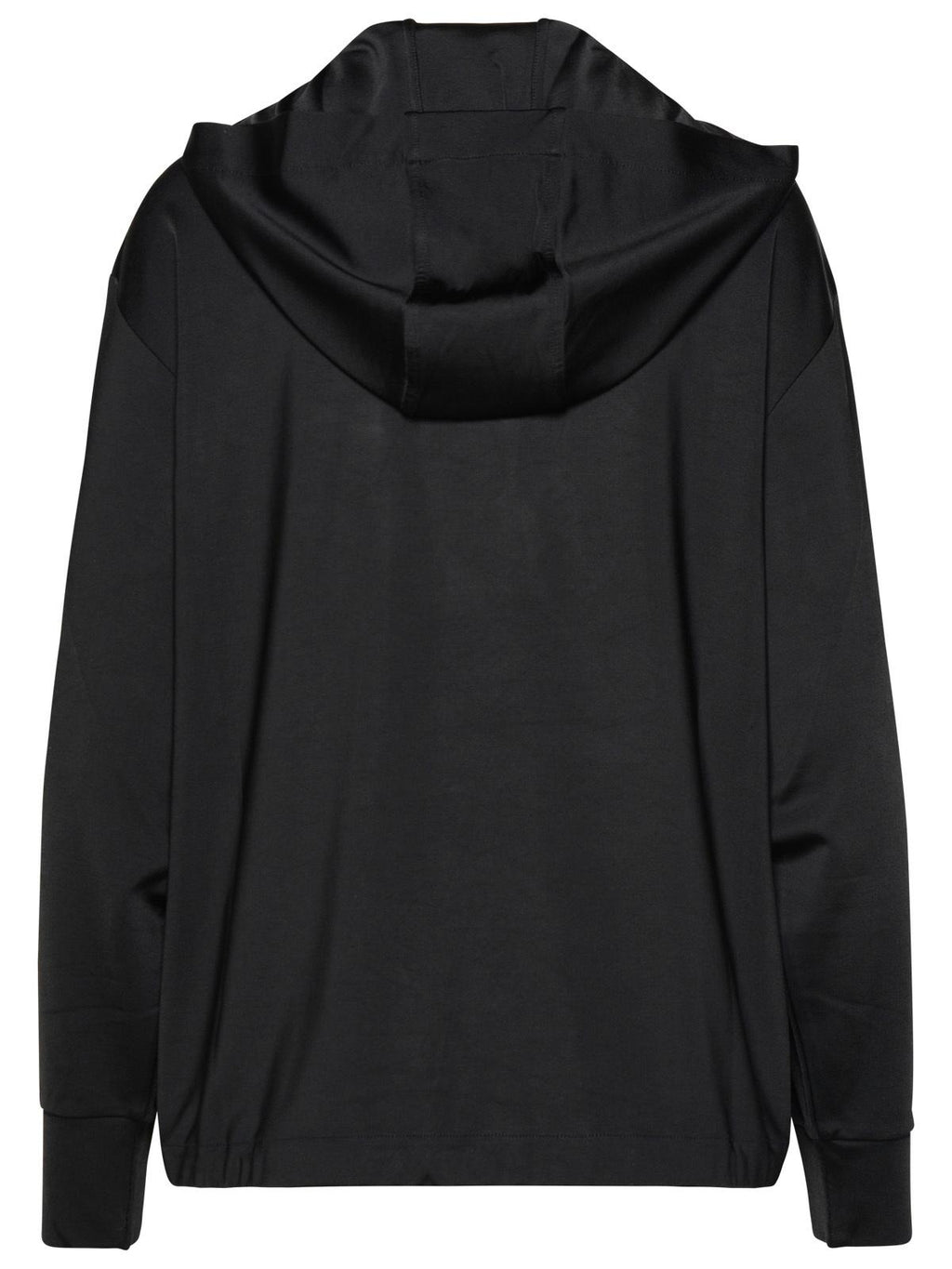 Moncler Black Viscose Hoodie Women