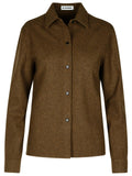 Jil Sander Brown Wool Shirt Women