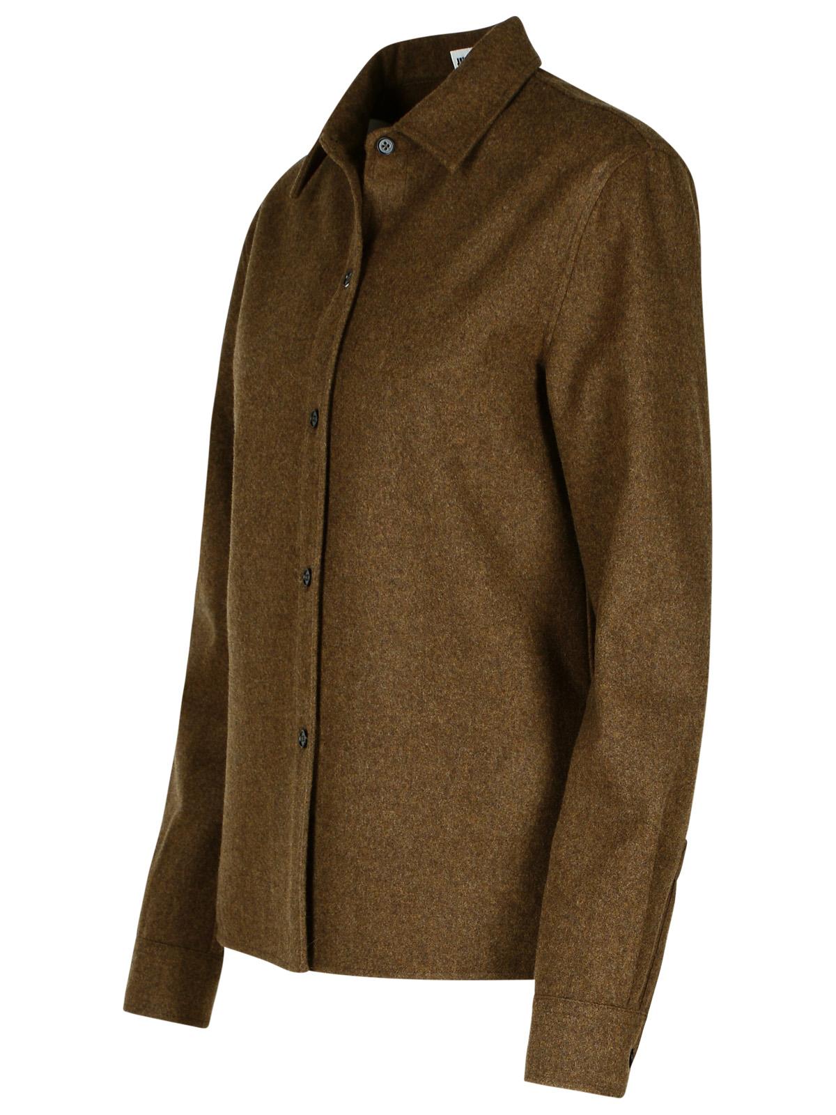 Jil Sander Brown Wool Shirt Women