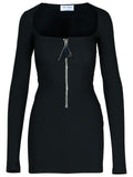 The Attico Black Polyester Blend Dress Women