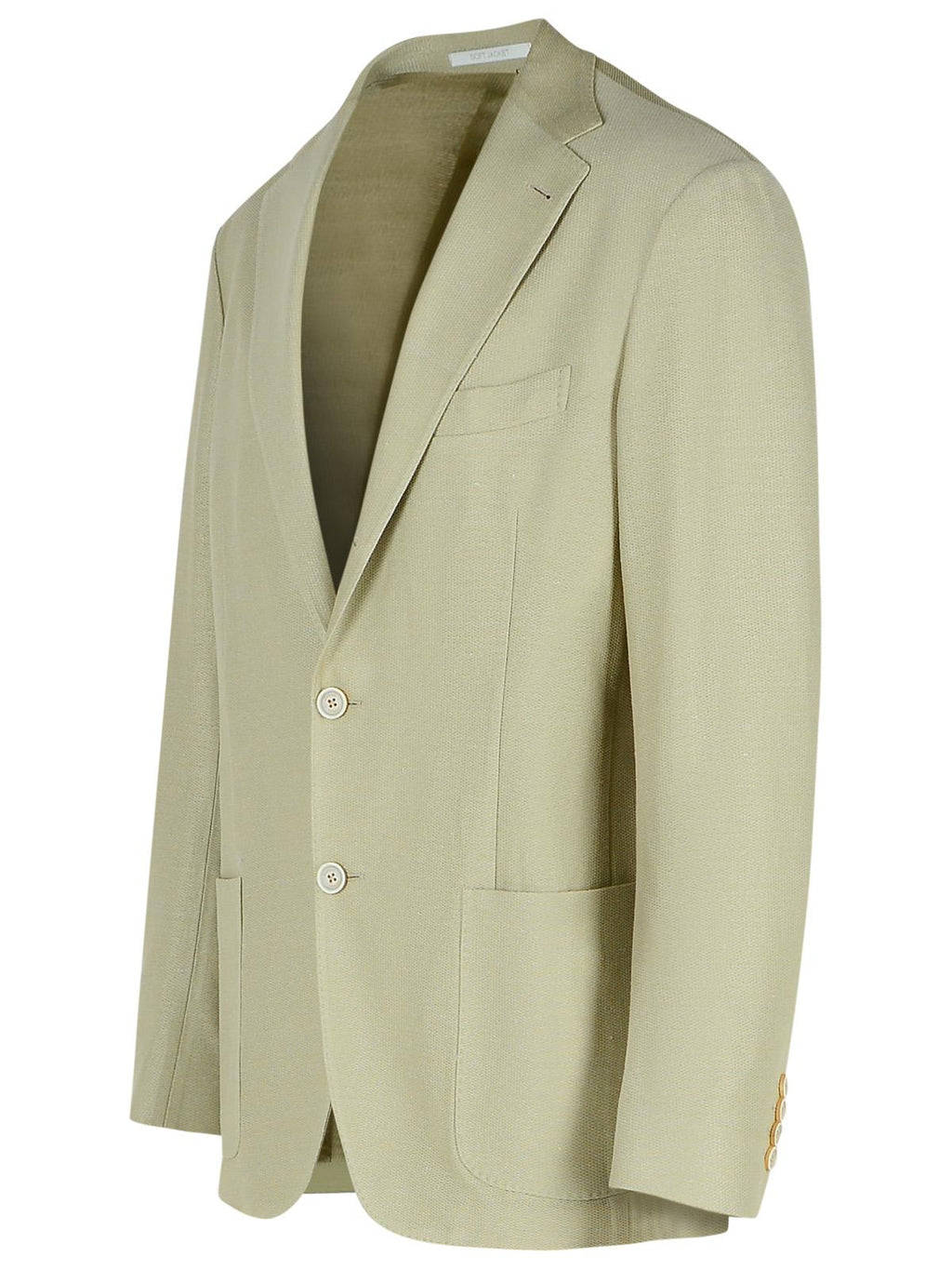 Eleventy Cream Cotton Blend Blazer Men