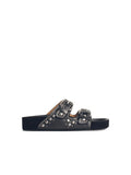 Isabel Marant Etoile 'Lennyo' Black Leather Slippers Women