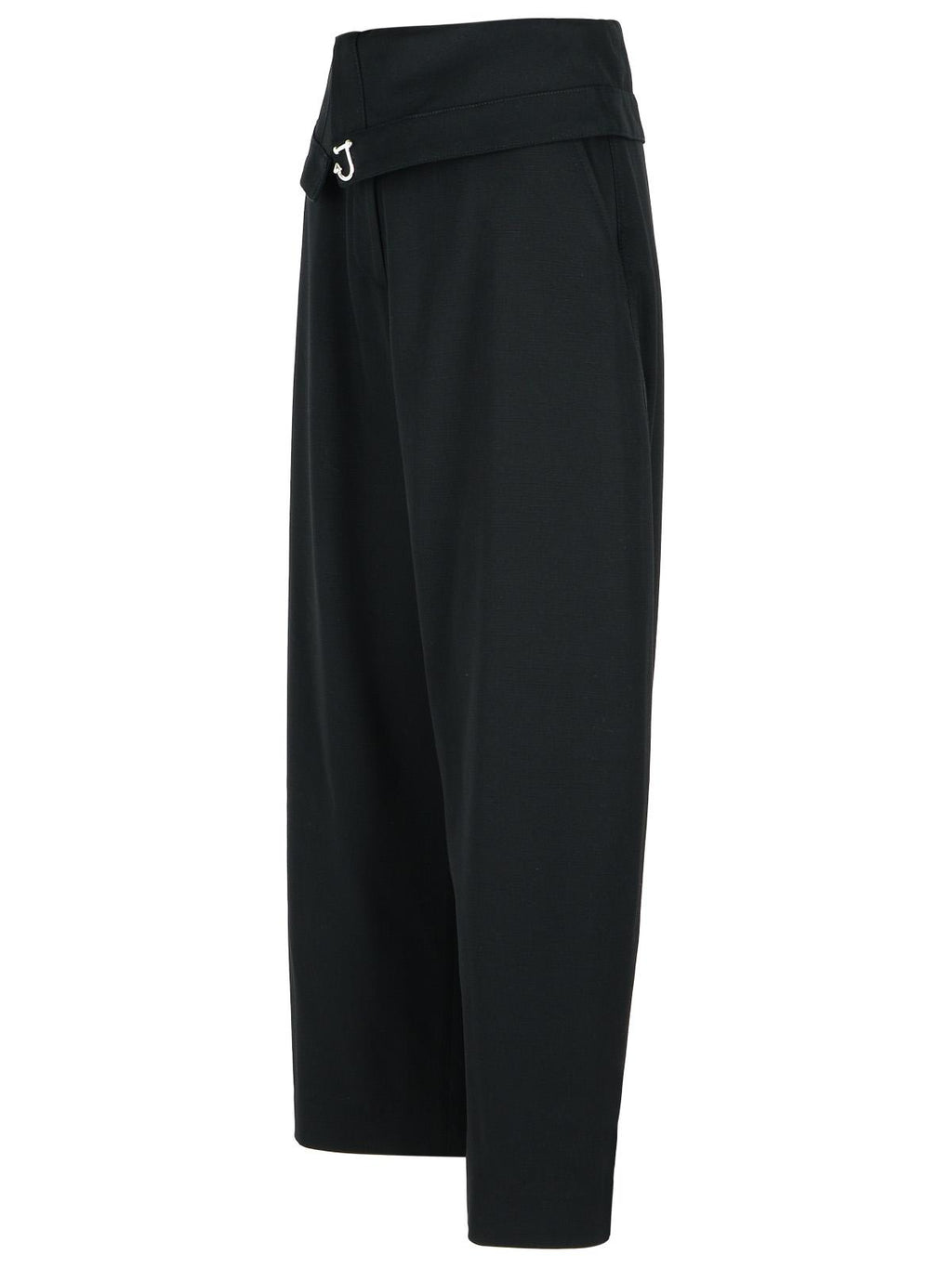 Jw Anderson Black Viscose Trousers Women