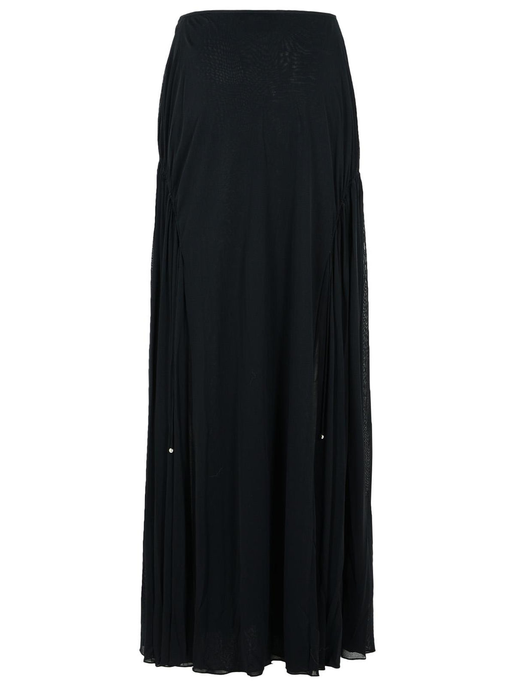 Lanvin 'Flared' Black Viscose Blend Skirt Women