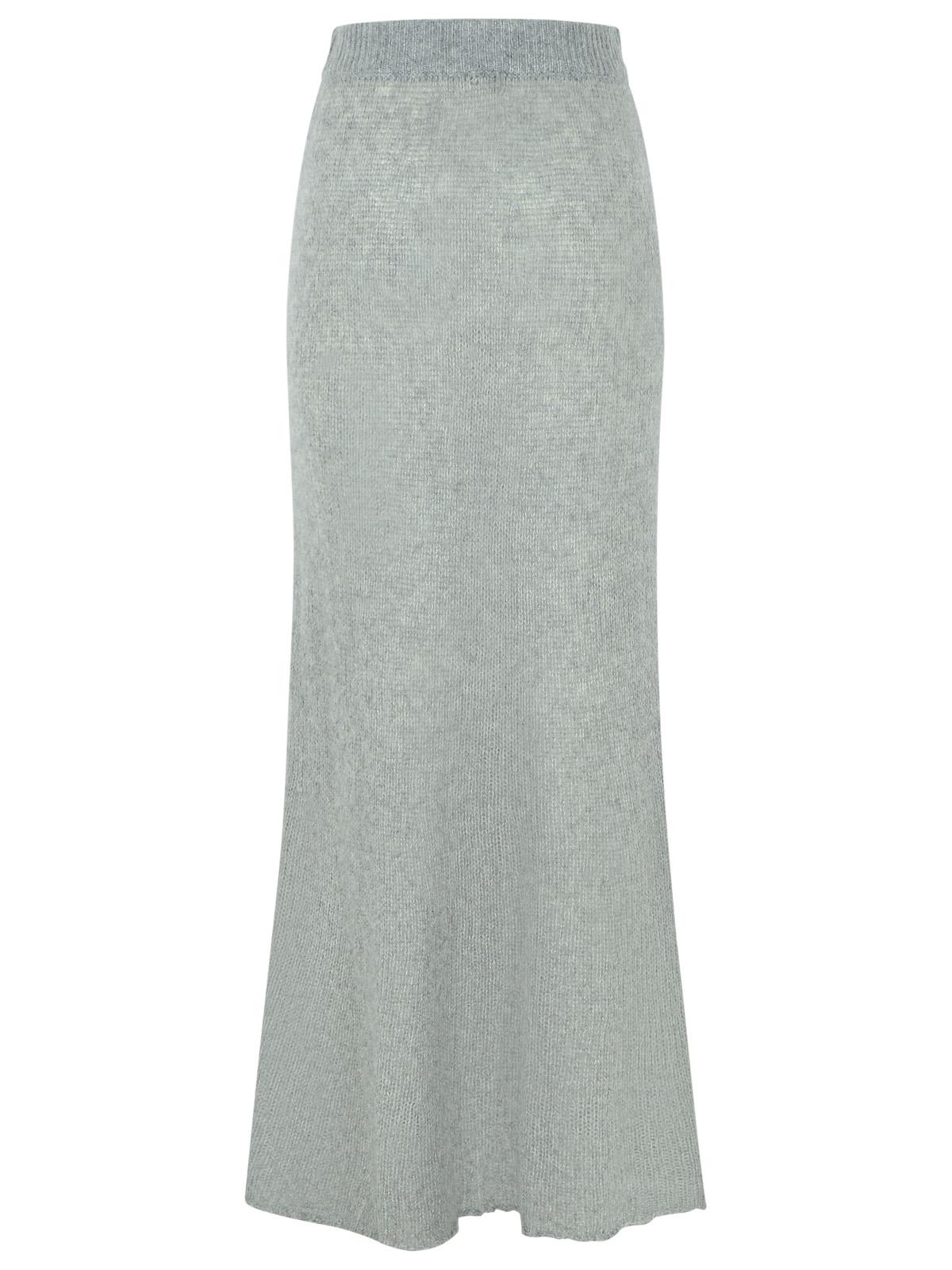 Lisa Yang 'Kelsy' Long Skirt In Grey Silk Blend Women