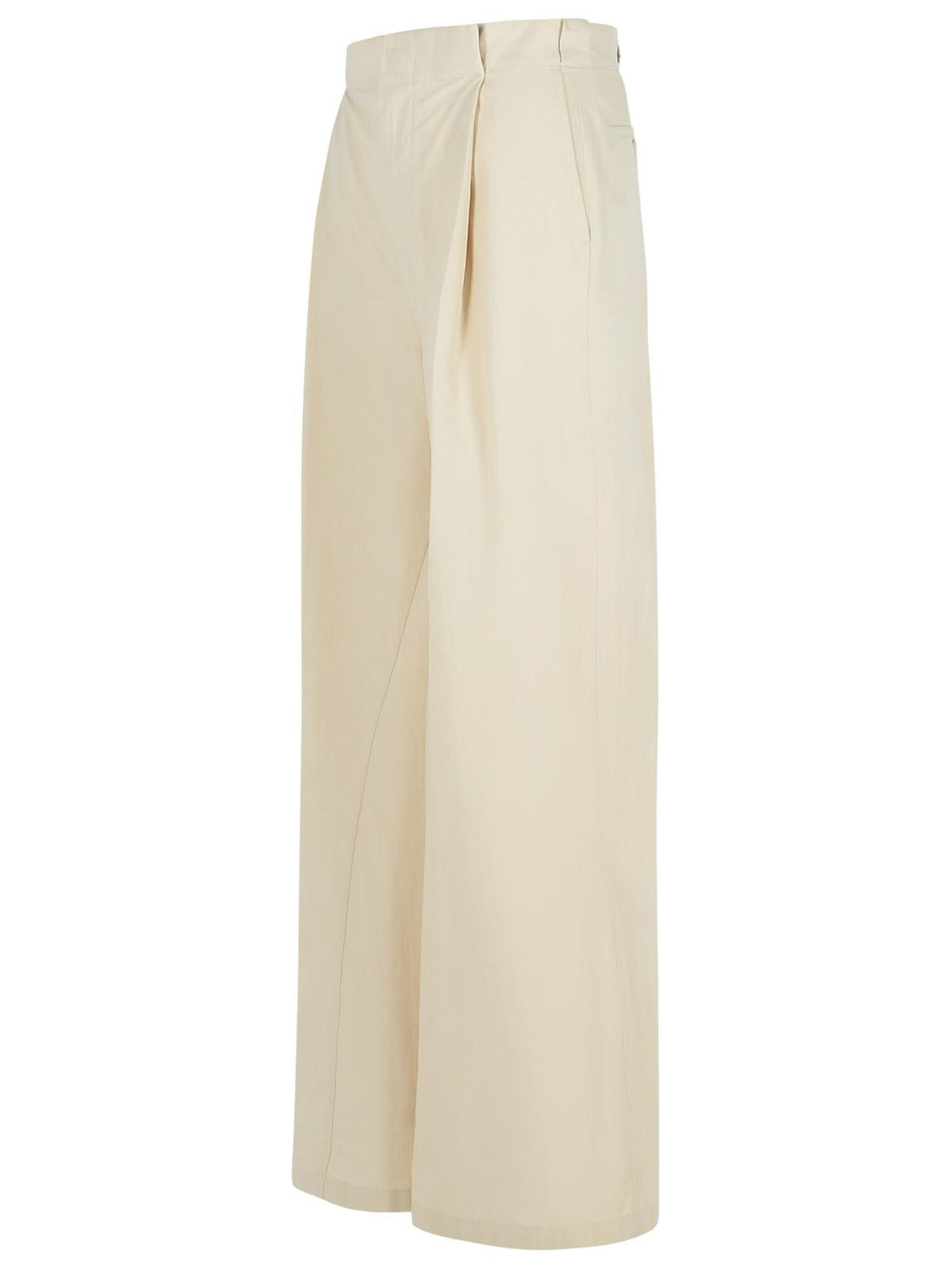 Maison Margiela 'Over' Ivory Cotton Blend Pants Women