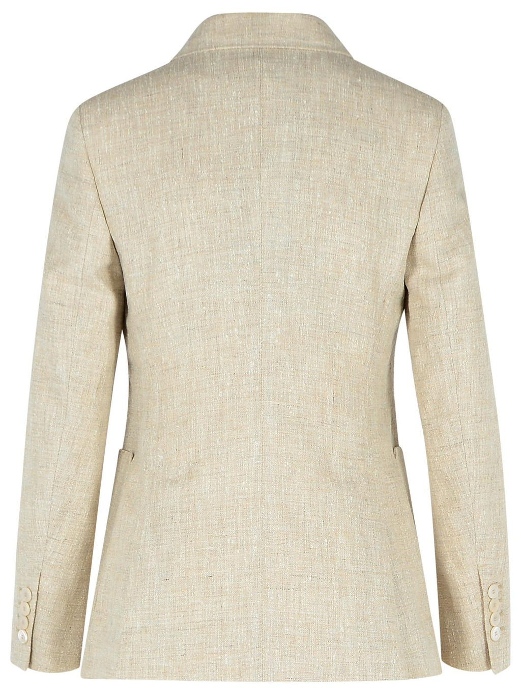 Max Mara Ivory Linen Blend Blazer Women