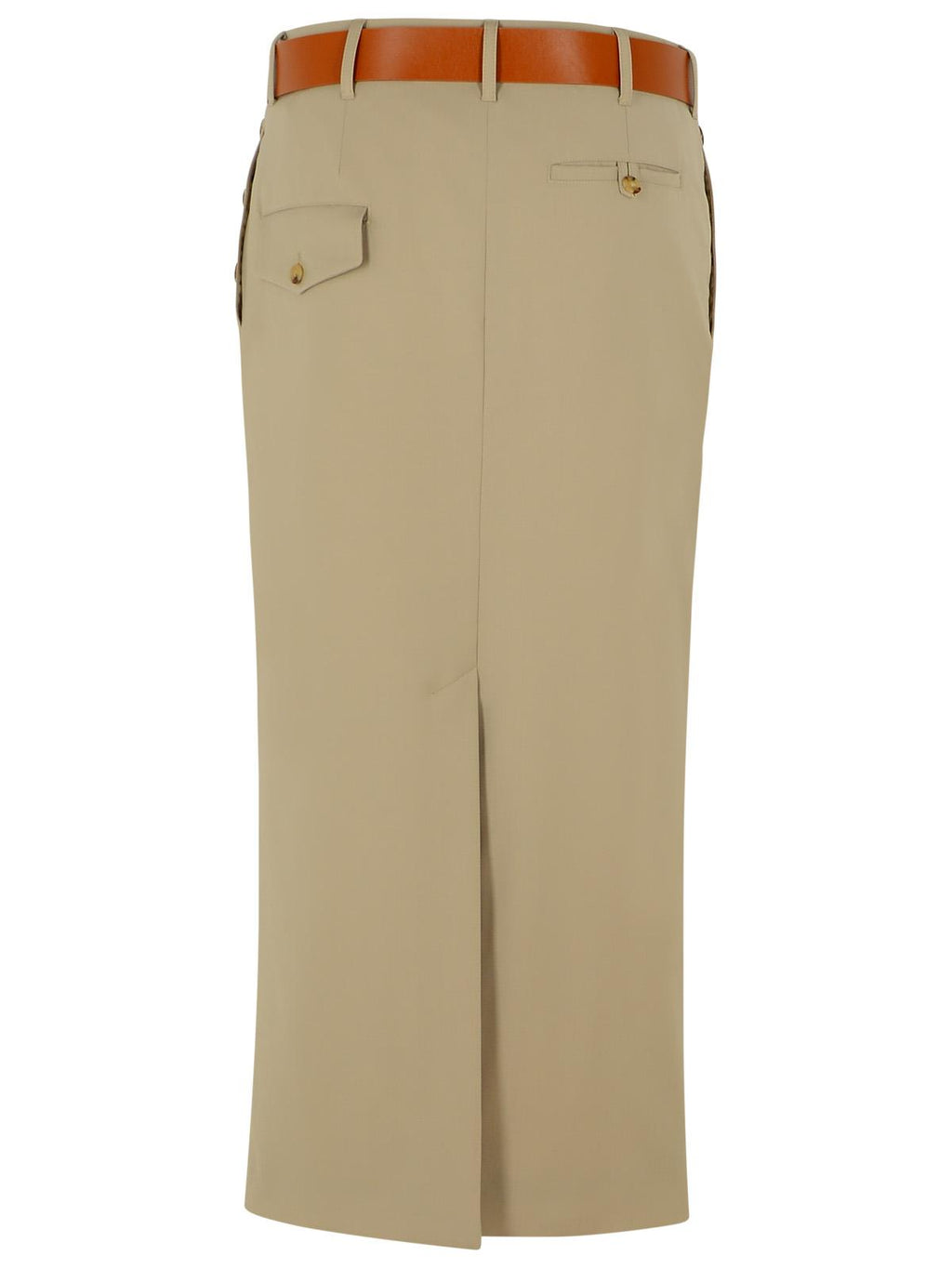 Moschino Beige Virgin Wool Skirt Women