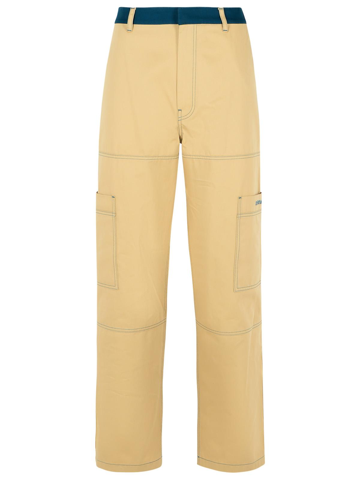 Off-White 'Cargo' Beige Cotton Pants Men