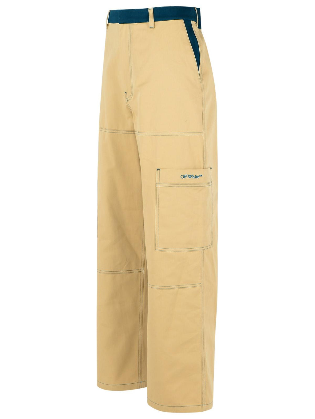 Off-White 'Cargo' Beige Cotton Pants Men