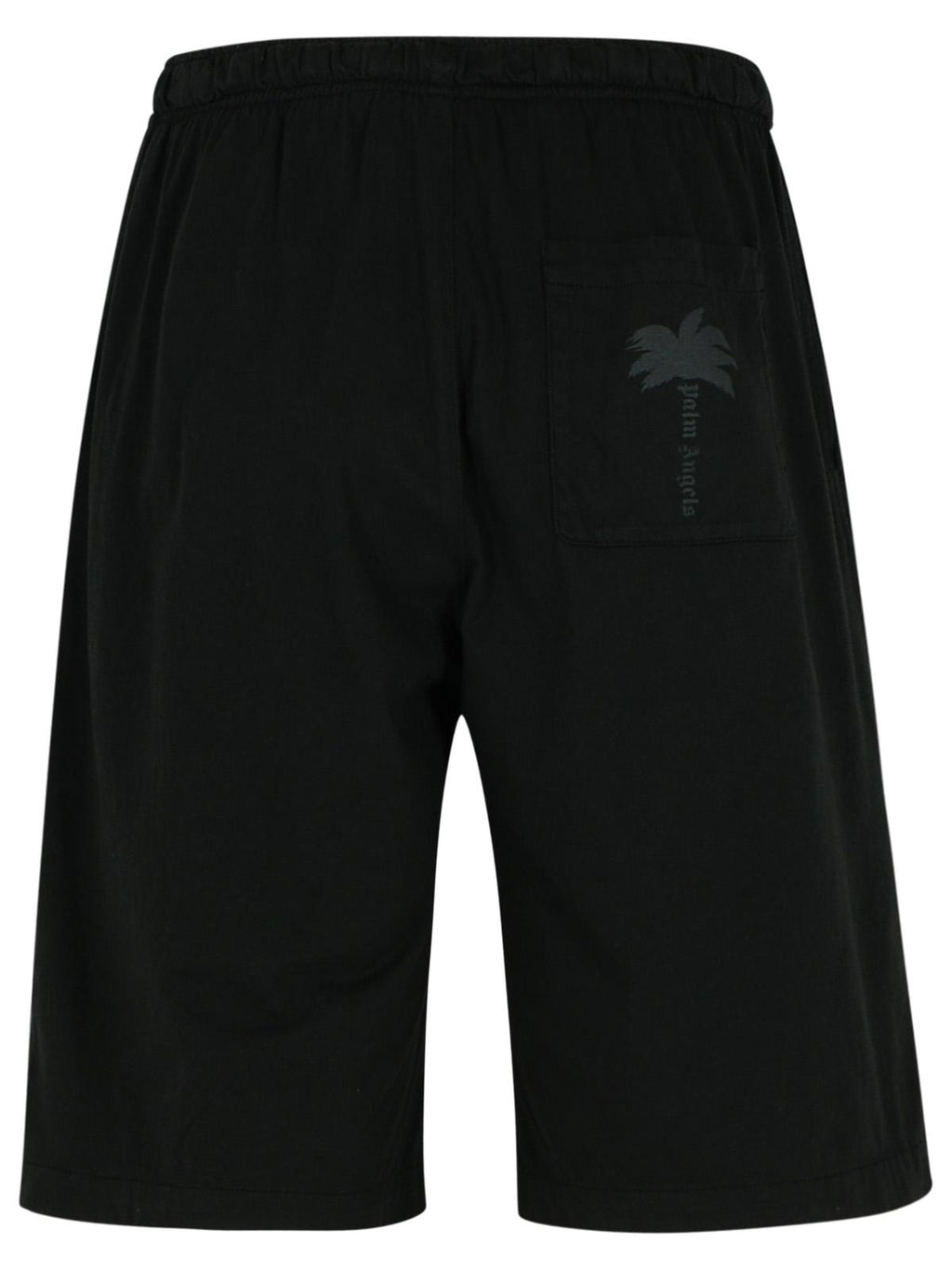 Palm Angels Black Cotton Bermuda Shorts Men