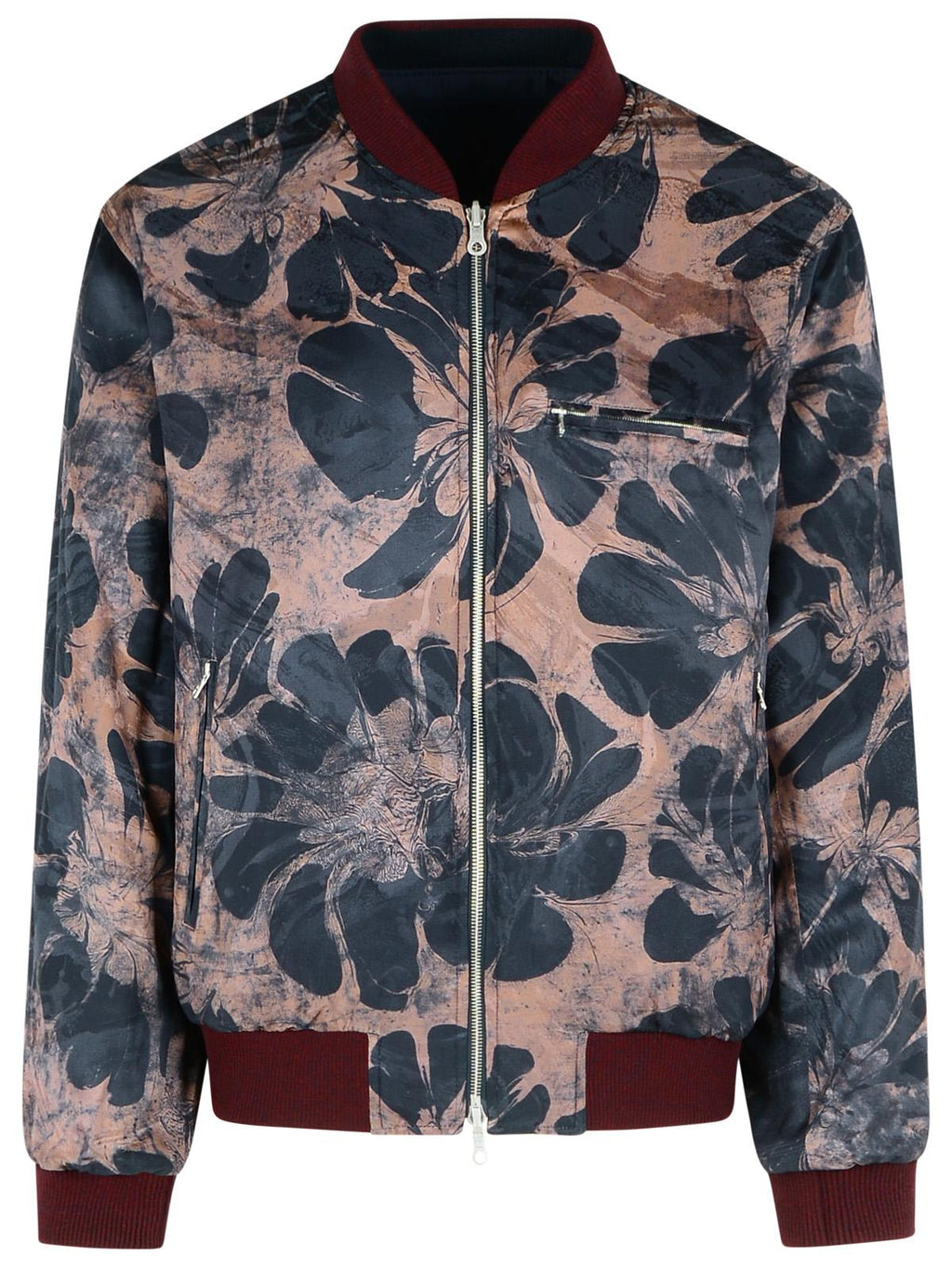 Dries Van Noten 'Volker' Navy Viscose Blend Jacket Men
