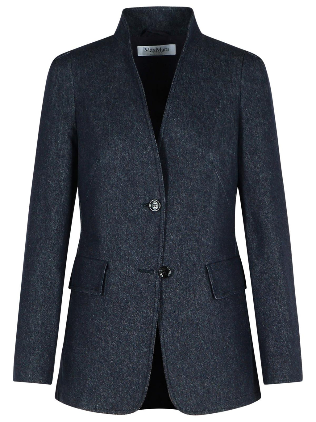 Max Mara 'Beatrice' Blue Cotton Blazer Women