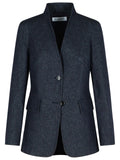 Max Mara 'Beatrice' Blue Cotton Blazer Women