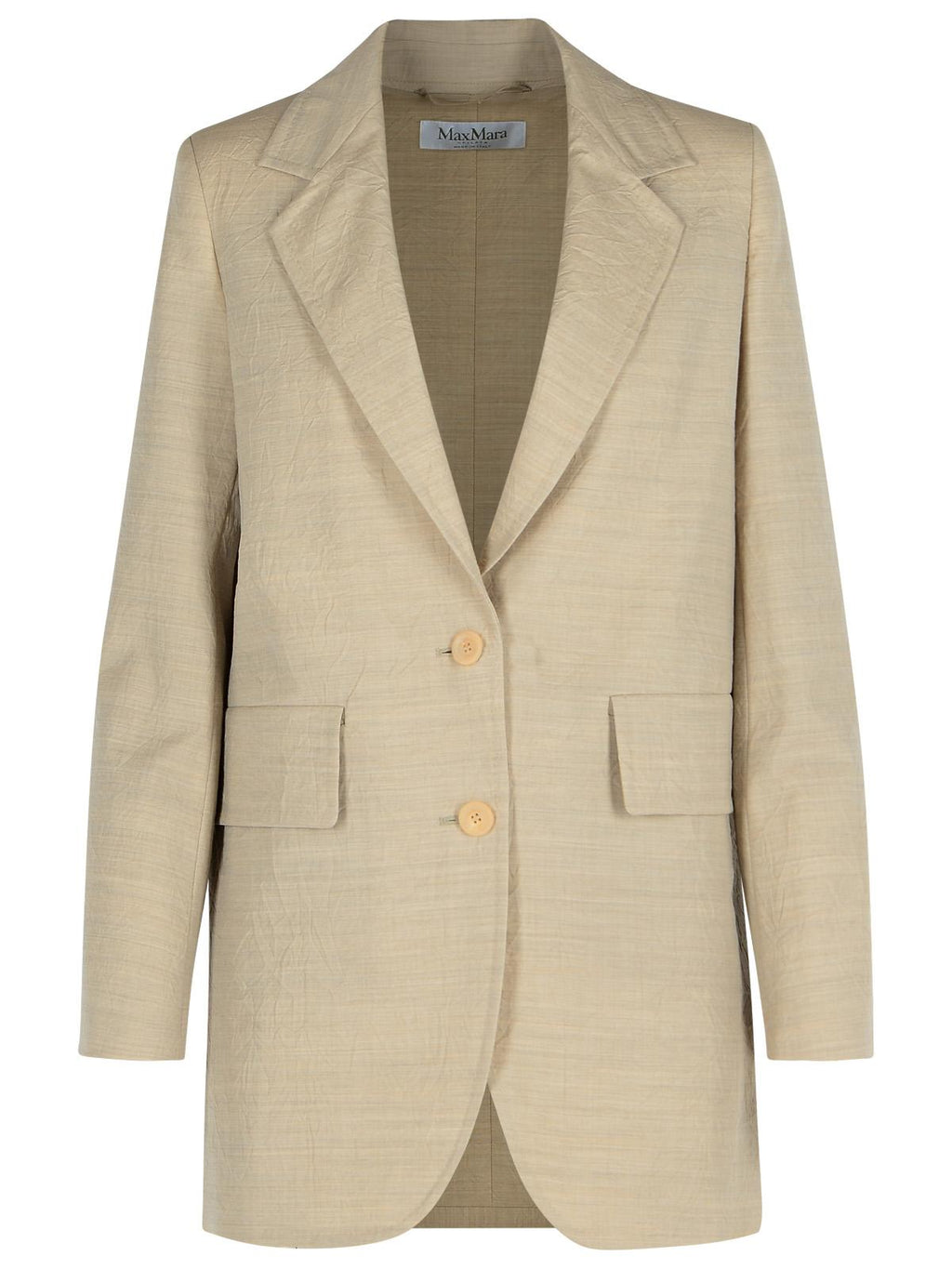 Max Mara 'Acacia' Beige Virgin Wool Jacket Women