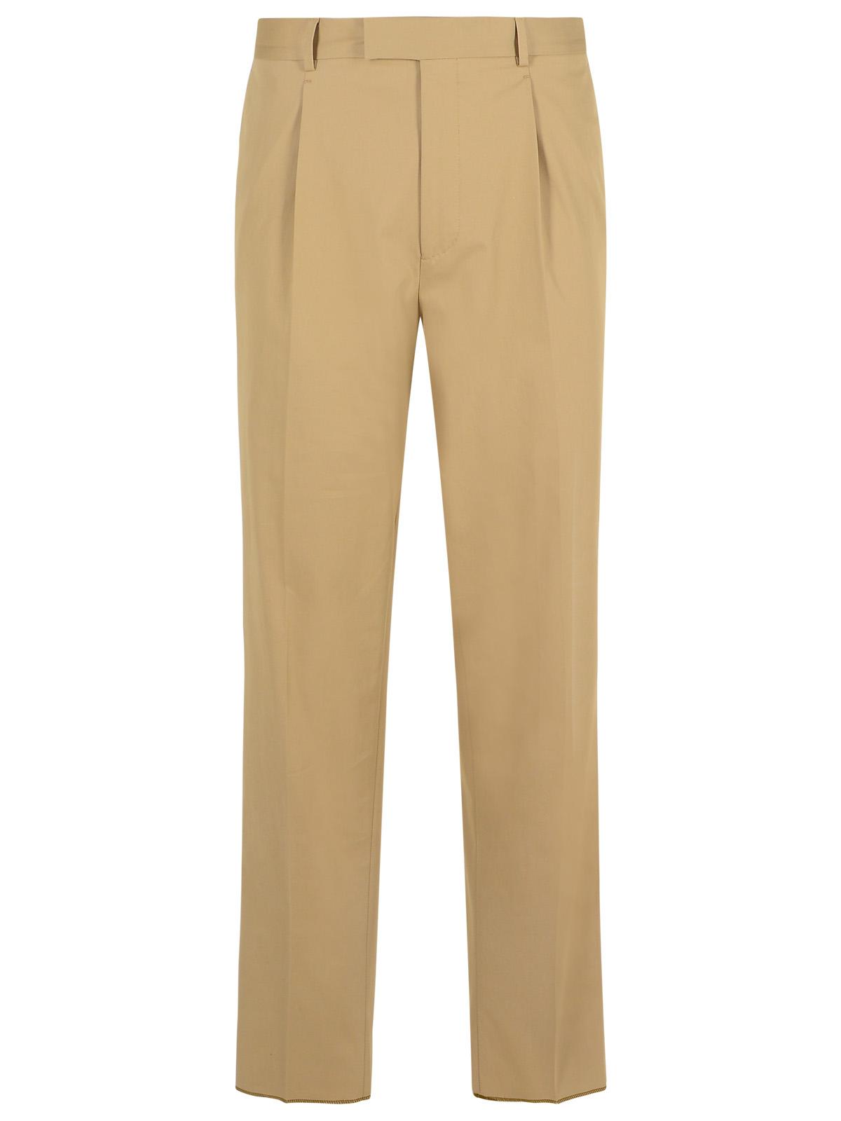 Zegna Premium' Beige Cotton Pants Men
