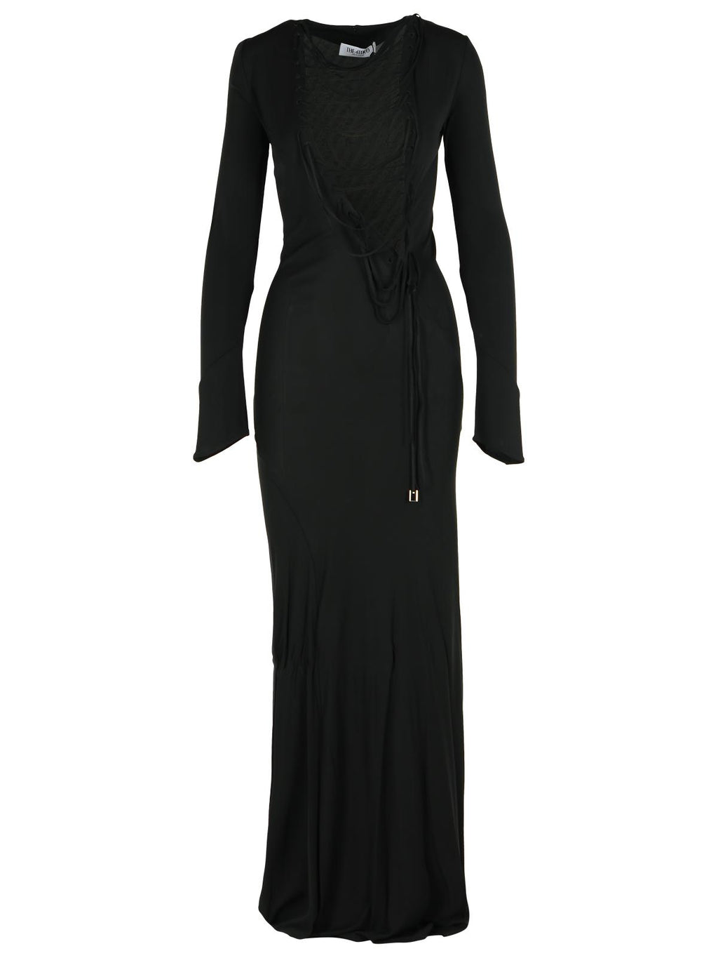 The Attico Black Viscose Dress Women