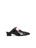 Ganni Mules With Laces In Black 'Oleatex' Women