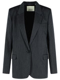 Isabel Marant 'Omelia' Black Virgin Wool Blend Blazer Women