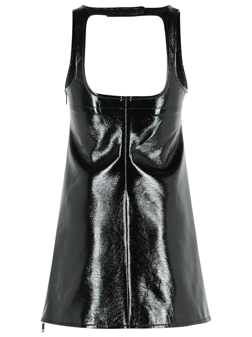 Courreges 'Reedition' Dress In Black Cotton Blend Women