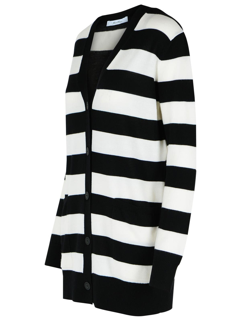 Max Mara 'Fiemme' Two-Tone Virgin Wool Cardigan Women