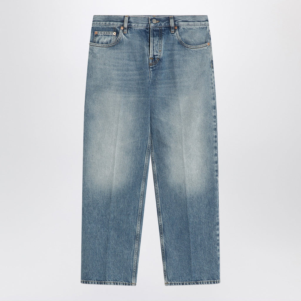 Gucci Straight Light Blue Jeans With Faded Effect Women