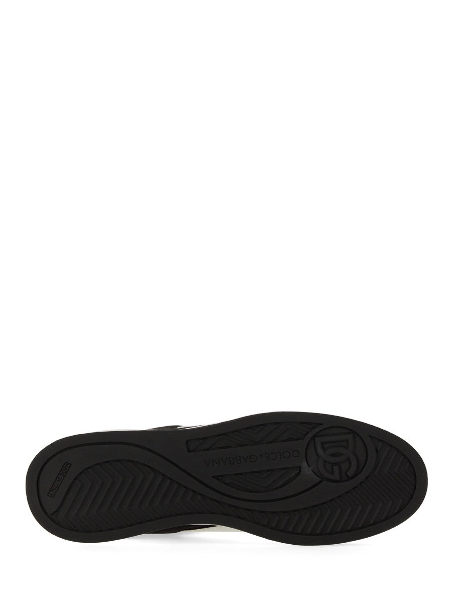 Dolce & Gabbana Men Leather And Mesh Sneaker